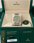 Rolex Oyster Perpetual 41 2026 with Pistachio dial.
