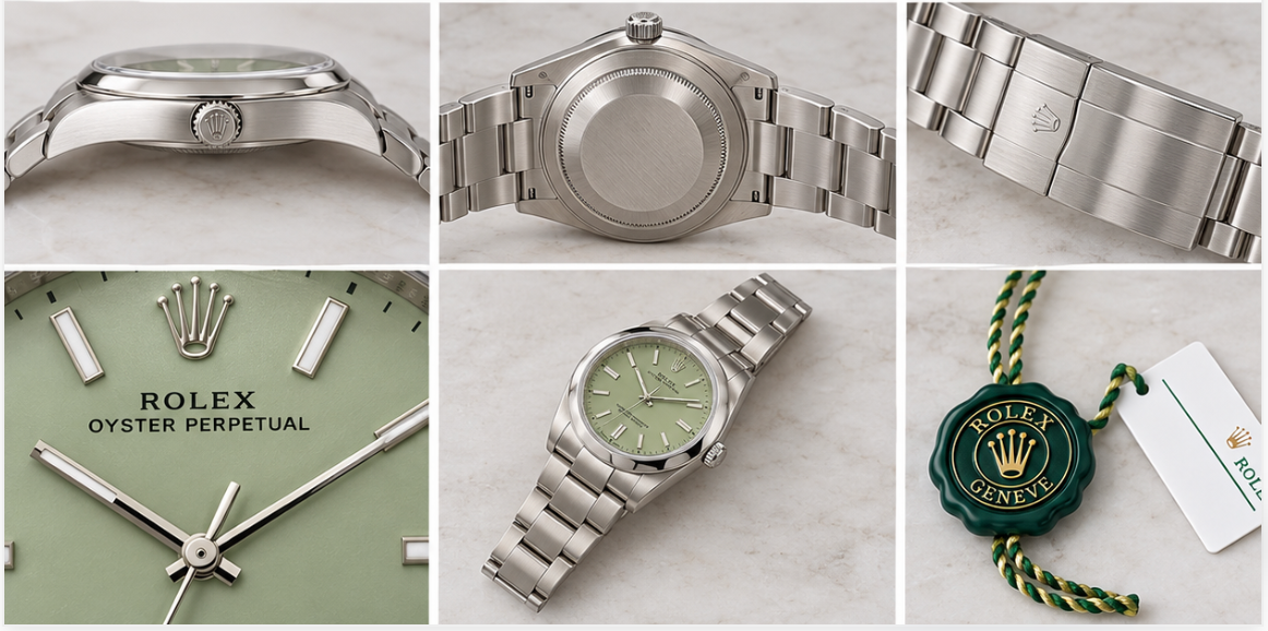 Rolex Oyster Perpetual 41 2026 with Pistachio dial.